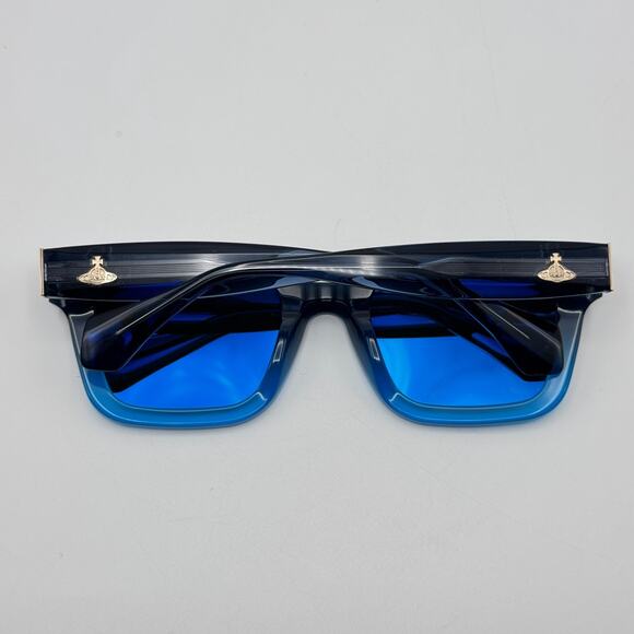 Vivienne Westwood Sunglasses Cary VW5026 602 Blue Colorway Rectangle Frame 51mm main image 13